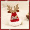 Sombrero de lentejuelas de felpa navideño horquilla sombrero navideño para niños accesorios para el cabello adorno para la cabeza de fiesta para disfraz de vacaciones pinza para el cabello de fiesta