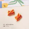 Acessórios de resina diy de desenho animado acessórios 12 comida brincar cola de creme grampo de cabelo feito à mão capa de celular fivela de sapato acessórios lote