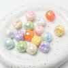 Colorido UV color sólido puño de la victoria sosteniendo material de cuentas hechas a mano para bricolaje agujero recto accesorios de joyería macarrón cuentas sueltas