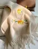 Bufanda de Lana 100% Pura Bordada de Suzhou Estilo Chino Chal de Cachemira de Alta Gama para Mujer Bufanda de Lana de Otoño e Invierno para Madre