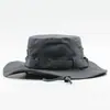 En stock, sombrero retro para el sol al aire libre transfronterizo, sombrero de pescador de mezclilla para montañismo, parasol, protector solar, sombrero de pesca para viajes.