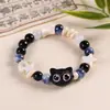 Pulseira de cerâmica Jingdezhen novo estilo chinês pequena fresca tecida à mão masculina e feminina literária antiga pulseira de contas atacado