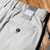 Pantalones finos de algodón mercerizado elástico para hombre serie Z, primavera y verano, imitación Tencel, rectos, holgados, sin planchar, pantalones de negocios casuales