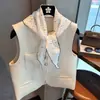 Accesorio de Moda Chic y Elegante Estilo Francés Femenino: Pañuelo para el Sol con Lazo de Lunares, Pañuelo Pequeño de Seda Moderno y Versátil
