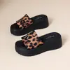Pantuflas de Moda con Suela Gruesa para Mujer, Uso Exterior de Verano, Punta Abierta, Estilo Vacacional, Sandalias de Playa
