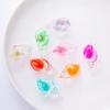 Brincos de Concha Acrílica Coloridos Luminosos Grampo de Cabelo Colar Chaveiro Bolsa Acessórios de Joias DIY