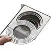Filtro de rejilla para desagüe de piso de acero inoxidable, filtro de rejilla para alcantarilla de baño, tapa antiatascos y a prueba de insectos para drenaje de alcantarilla