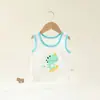 Chaleco Delgado de Modal para Bebé en Verano Top Protector de Vientre Camiseta Interior sin Mangas para Recién Nacido Ropa de Bebé de Dibujos Animados