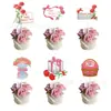 Topo de Bolo Dia das Mães Topper para Sobremesa Dia das Mães Topper para Cupcake Decoração de Festa Dia das Mães