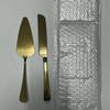 Cuchillo y pala para pastel de acero inoxidable de Amazon transfronterizos, vajilla adecuada para herramientas de repostería doméstica, pala para pastel, cuchillo para pizza y queso.