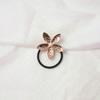 Estilo Novo Europeu e Americano Flor de Pérola Dourada Corda de Cabelo Acessórios de Cabelo Moderno Elegante High-End Estrela de Cinco Pontas Anel de Cabelo Faixa de Cabelo Corda de Cabelo