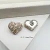 Hebilla Trenzada de Corazón Estilo Chanel Accesorio Hecho a Mano DIY Hebilla Abrigo Tejido de Lana Botón Versátil para Ropa