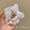 Goma para el pelo coreana suave, grande, esponjosa, de malla con lunares, 2026, nuevo estilo francés, súper de hada, accesorio para el pelo perezoso, diadema para mujer