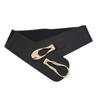 Cinto de moda europeu e americano Jaqueta externa decorativa feminina Vedação de cintura preta Cinto elástico Cinto largo decorativo