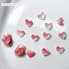 Rosa manicure material pacote jóias luminoso fishtail Camellia arco manicure jóias diy material artesanal