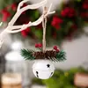 Decoraciones navideñas Haobei colgantes de campanilla coloridos colgantes para árbol de Navidad adornos de carillón de viento colgantes de campana roja