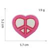 Nuevo Parche de Tela de Niña de Dibujos Animados Rosa Muñeca Etiqueta Bordada por Computadora Parche de Bordado Parche con Agujero Accesorios para Ropa Venta al por Mayor