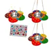 Comedouro de pássaros de madeira transfronteiriço comedouro de esquilos água para beber casa de pássaros de madeira pendurado ao ar livre feito à mão DIY brinquedos de grafite