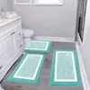 Alfombra de Estilo Sencillo Imitación Cachemir, Felpudo a Prueba de Salpicaduras para Baño y WC, Juego de Tres Piezas, Felpudo Absorbente de Agua de Secado Rápido para Baño, Transfronterizo