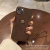 Estojo Estilo Chanel para Apple 17, iPhone 16, Couro Texturizado para 13, Vintage para 15, Criativo para 14, Cobertura Total para 12
