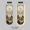 Decoración Moderna de Entrada de Lujo Ligero Reloj de Pared para Sala de Estar Jinshan Pasillo Vertical de Gama Alta Mural de Luz LED