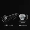 No Alérgico 3mm Ranura Resina Flat Ear Needle Arete Transparente Joyería Adhesiva Joyería Hecha a Mano Accesorios de Joyería DIY