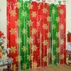 Nueva Cortina de Hilo de Lluvia Copo de Nieve Navideño Cortina de Borlas para Mascotas Fiesta Navideña Arreglo de Decoración de Fiesta Cortina de Hilo de Lluvia para Puerta