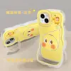 Funda de Teléfono Móvil de Dibujos Animados Adecuada para Apple 17Promax Iphone15 Doble Soporte 16 Linda 14 Nuevo Modelo Femenino 13