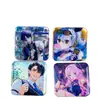 ¡Guau, Insignias Cuadradas de Hojalata, Insignias Doble Brillo Grabadas con Láser Personalizadas, Insignias de Mercancía de Celebridades de Anime Hechas a Medida