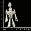 Accesorios de imán para refrigerador de la etnia Miao, piezas estilo chino de fénix y mariposa imitación plata, estilo étnico de plata Miao de nicho, pavo real, área escénica de Guizhou