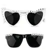 Gafas de sol de moda europeas y americanas para fiestas transfronterizas, inscripción "recién casados", gafas de sol para decoración de bodas del novio