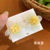 Pendientes de Flor de Tela para Mujer 2026 Nueva Tendencia de Gama Alta Elegantes Dulces Estilo Vacacional Pendientes de Playa