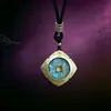 Directo de fábrica: Colgante de concha Gahu de animal del zodíaco estilo antiguo, collar cultural y creativo para hombres y mujeres, accesorio de concha protector