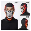 Gorro con Estampado de Calavera Original para Exteriores Transfronterizo, Protector Solar Personalizado de Cara Completa, Máscara de Ciclismo Transpirable de Secado Rápido para Hombres y Mujeres