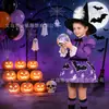 Falda Tutú de Malla Estampada Creativa para Halloween Europea y Americana para Niñas Jóvenes y Mayores, Vestido Infantil 22