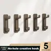Gancho Multifuncional, Colgador de Ropa de Pared, Estante de Almacenamiento con Gancho Adhesivo para Puerta de Baño, Colgador de Almacenamiento para Dormitorio sin Taladro