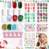 Comercio Exterior Navidad Esmalte de Uñas Infantil Desgatable Diamantes para Uñas Pegatinas de Uñas Decorativas Brillo Lentejuelas Diseño de Arte para Uñas Set de Pegatinas para Uñas