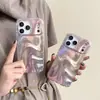 Patrón de Ondas de Agua Rosa de Nicho Adecuado para iPhone 18 Pro Max, Funda para Teléfono Apple 17, Funda de Doble Capa para 15/16