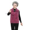 Chaleco cálido de abuela para otoño e invierno, abrigo de lana de visón, informal, holgado, de talla grande, para madres mayores