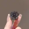 Lujo Ligero Estilo Coreano Calado Rosa Tamaño Pequeño Pinza de Tiburón Que Combina con Todo Pedrería Elegante Flequillo Lateral Cabello Roto Clip Superior Horquilla