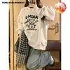 Sudadera de Felpa con Estampado de Perro de Dibujos Animados para Mujer Otoño/Invierno 2026 Nueva Talla Cuello Redondo Sudadera con Capucha Top Y2K
