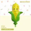 Nuevos Globos de Papel de Aluminio de Piña, Sandía y Fresa con Dibujos Animados para Fiestas Transfronterizas de Verduras y Frutas, Decoración de Cumpleaños, Lindos Productos Nuevos