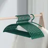 Paquete de 10 Perchas de Plástico Semi-circulares Sin Costuras de Fábrica Personalizadas Color Macarrón para el Hogar Percha Antideslizante Ropa Sin Costuras