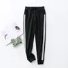 Pantalones Casuales de Dos Barras para Mujer Primavera y Otoño Leggings Pantalones Deportivos para Hombre y Mujer Pantalones de Chándal para Correr Nare Pantalones de Estudiante