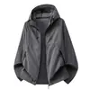 Estilo Pareja de Verano Ropa para Exteriores con Protección Solar con Capucha UPF50+ Seda de Hielo Transpirable Estilo Ropa de Trabajo Chaqueta para la Piel para Hombres y Mujeres Conjunto de Dos Piezas