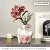 Vaso de Arte para Modelagem de Figuras no Atacado Arranjo de Flores para Sala de Estar Decoração de Gabinete de Vinho para Casa Ornamentos de Nicho Presente de Inauguração