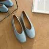 Zapatos planos de punta cuadrada, dulces y elegantes, que iluminan el cutis, para mujer, nuevos mocasines de color liso para otoño de 2026, zapatos de mujer simples y versátiles