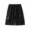 Pantalones cortos de verano de marca de moda para hombre, pantalones casuales finos para exteriores, pantalones holgados rectos grandes, pantalones cortos deportivos geniales para hombre