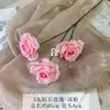 3 Rosas de Diamante Artificiales, Versión Asequible para Arreglos de Boda, Decoración de Exhibición en Centro Comercial, Arreglo Floral de Fondo, Arreglo Floral de Piso