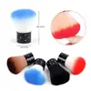 Cepillo de polvo para uñas de fábrica mango corto pelo suave sin pelusa brocha de maquillaje base con taladro de estrella cepillo para polvo de uñas